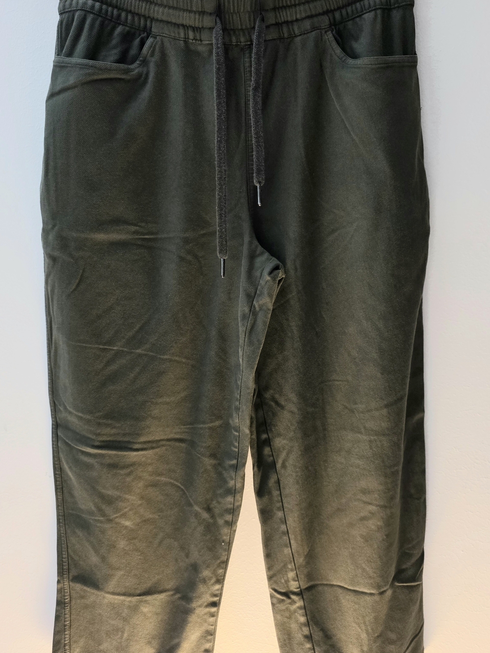 Athleta Olive Drawstring Crop Pants Petite